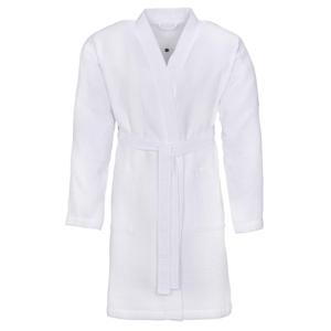 Vossen Vossen Unisex badjas ROM Pique-U weiß XS