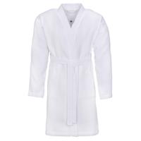 Vossen Vossen Unisex badjas ROM Pique-U weiß XS