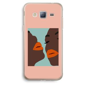 Orange lips: Samsung Galaxy J3 (2016) Transparant Hoesje