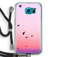 Fly away: Samsung Galaxy S6 Transparant Hoesje met koord Fly away: Samsung Galaxy S6 Transparant Hoesje met koord