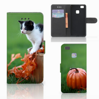 Huawei P9 Lite Telefoonhoesje met Pasjes Kitten - thumbnail