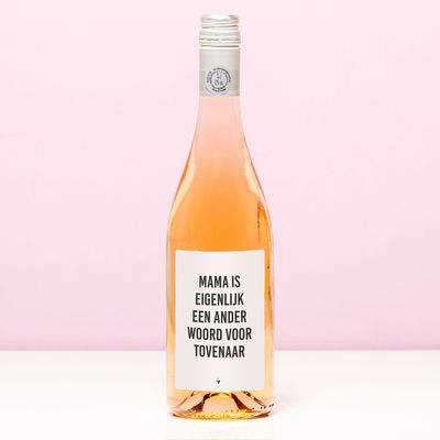 Wijnfles Eigenlijk een tovenaar - Rosé (Blush Rosé)