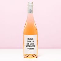 Wijnfles Eigenlijk een tovenaar - Rosé (Blush Rosé)