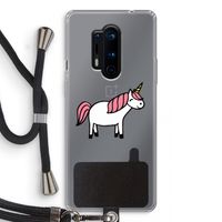 Eenhoorn: OnePlus 8 Pro Transparant Hoesje met koord