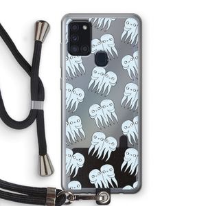 Octopussen: Samsung Galaxy A21s Transparant Hoesje met koord