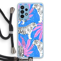 Tijger: Samsung Galaxy A52 Transparant Hoesje met koord