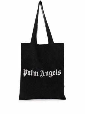 Palm Angels sac cabas à logo imprimé - Noir