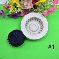 2 PC'S DIY banden vorm suiker ambachtelijke taart siliconen mal fondant bakken versieren tools willekeurige kleur levering grootte: maat 1