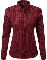 Premier Workwear PW352 Maxton Check Womens Long Sleeve Shirt
