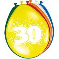 30 jaar ballonnen, 8 stuks