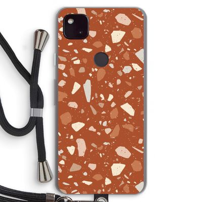 Terrazzo N°22: Pixel 4a 5G Transparant Hoesje met koord