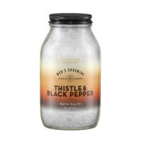 Scottish Fine Soaps Men's Grooming Thistle & Black Pepper Relaxing Mineral Soak Badzout 500gr