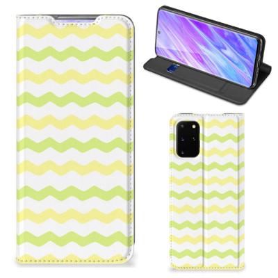 Samsung Galaxy S20 Plus | Hoesje met Magneet | Waves Yellow