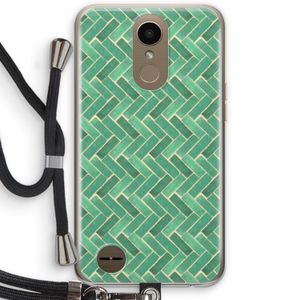 Moroccan tiles 2: LG K10 (2017) Transparant Hoesje met koord