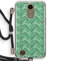Moroccan tiles 2: LG K10 (2017) Transparant Hoesje met koord
