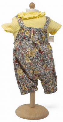 Toizz babypop jumpsuit meisjes 29/32 cm polyester geel