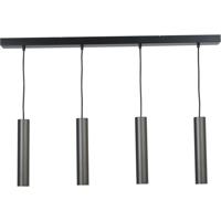 Masterlight Eetkamer hanglampRun 4 zwarte pendels - 2381-05-05-100-4