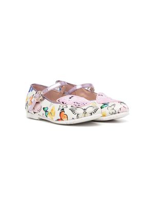Sophia Webster Mini ballerines Butterfly à imprimé graphique - Rose