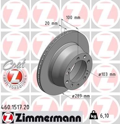 Remschijf Coat Z 460151720