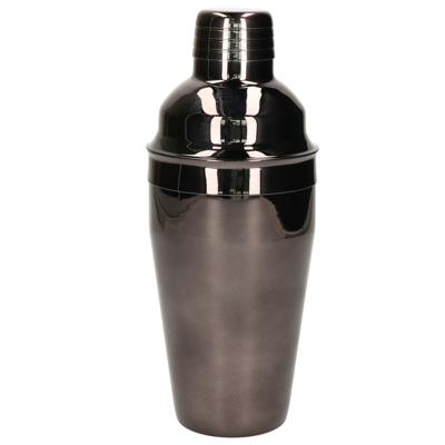 Alpina Cocktailshaker - 550 ml - zwart - RVS - Bar - Cocktails maken