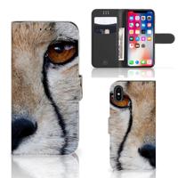 Apple iPhone X | Xs | Telefoonhoesje | Met pasjeshouder | Cheetah Apple iPhone X | Xs | Telefoonhoesje | Met pasjeshouder | Cheetah
