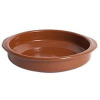 Tapas ovenschaaltje/serveerschaaltje - rond - Spaans terracotta/aardewerk - D15 x H3 cm Tapas ovenschaaltje/serveerschaaltje - rond - Spaans terracotta/aardewerk - D15 x H3 cm