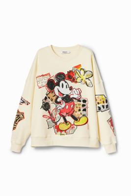 Oversized sweatshirt Mickey Mouse - WHITE - S