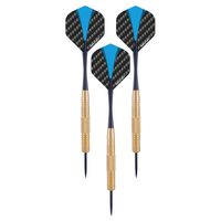 Longfield games Steeltip Dartpijl Set 22 gram Goud/Blauw 3 stuks - thumbnail