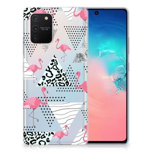 Samsung Galaxy S10 Lite TPU Hoesje Flamingo Triangle