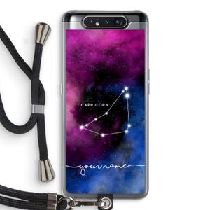 Sterrenbeeld - Donker: Samsung Galaxy A80 Transparant Hoesje met koord