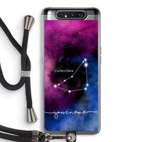Sterrenbeeld - Donker: Samsung Galaxy A80 Transparant Hoesje met koord