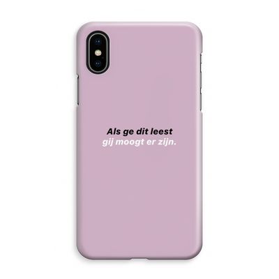 gij moogt er zijn: iPhone XS Max Volledig Geprint Hoesje