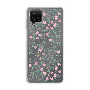 Sierlijke bloemen: Samsung Galaxy A12 Transparant Hoesje