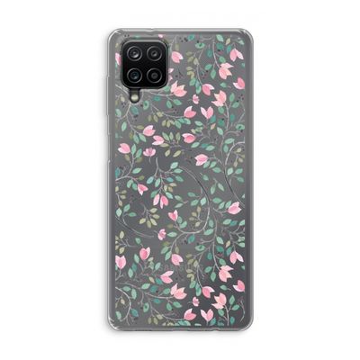 Sierlijke bloemen: Samsung Galaxy A12 Transparant Hoesje