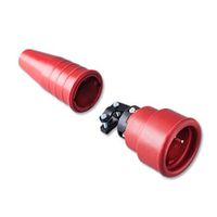 Volrubber contra stekker rood 16A