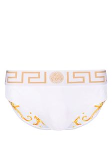 Versace slip de bain Greca Border - Blanc