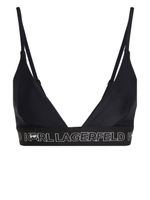 Karl Lagerfeld haut de bikini Ikon à bonnets triangles - Noir - thumbnail