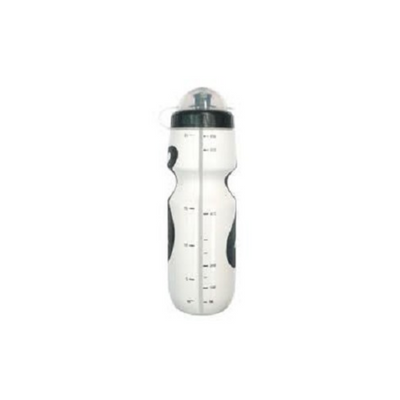 Messingschlager M-wave bidon 550-600 cc. wit met anti-slip grip zwart