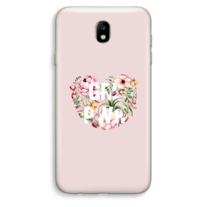 GRL PWR Flower: Samsung Galaxy J7 (2017) Transparant Hoesje