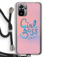 Girl boss: Xiaomi Redmi Note 10S Transparant Hoesje met koord