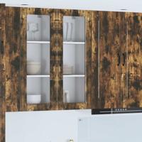 Keukenkast Gerookt eiken 40 x 31 x 100 cm Bewerkt hout