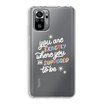 Right Place: Xiaomi Redmi Note 10S Transparant Hoesje
