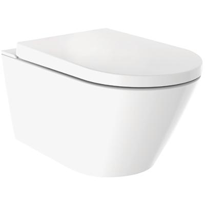 Wiesbaden Vesta-ECO Rimless Wand Douche-WC - Wit