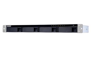 QNAP TS-431XeU NAS Rack (1U) Ethernet LAN Zwart, Roestvrijstaal - [TS-431XEU-8G]