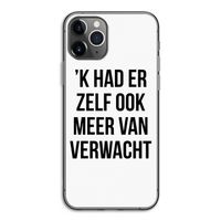Meer verwacht: iPhone 11 Pro Transparant Hoesje