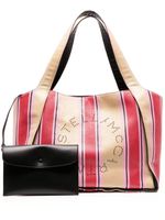 Stella McCartney sac cabas en raphia à rayures - Tons neutres - thumbnail