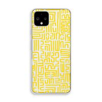 Majorelle Blue Print: Pixel 4 Transparant Hoesje
