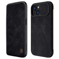 iPhone 15 Plus Nillkin Qin Pro Flip Cover - Zwart