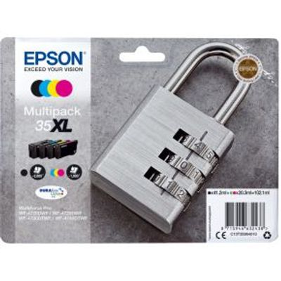 Epson C13T35964020 60.9ml 41.2ml Zwart, Cyaan, Geel inktcartridge