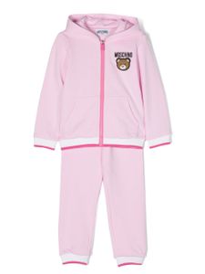 Moschino Kids survêtement à motif Teddy Bear - Rose